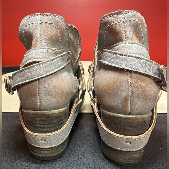Freebird by Steven Mystic Leather Ankle Western Boots Smoke Gray Women’s Sz 11 - Picture 3 of 16